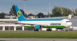 Uzbekistan Airw na letišti v Ostravě